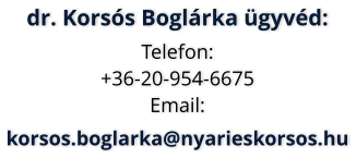 Dr Korss Boglrka gyvd